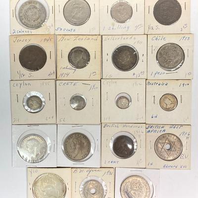 LOT 535: International Coin / Token Collection - New Zealand, Costa Rica, Chile and More