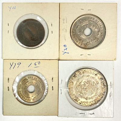 LOT 535: International Coin / Token Collection - New Zealand, Costa Rica, Chile and More