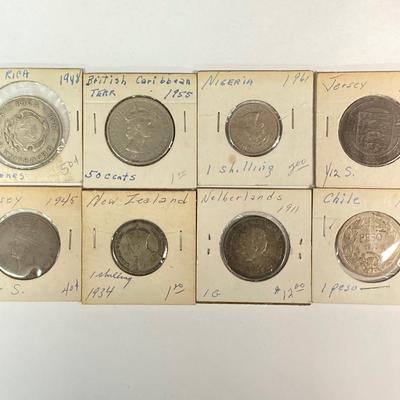 LOT 535: International Coin / Token Collection - New Zealand, Costa Rica, Chile and More