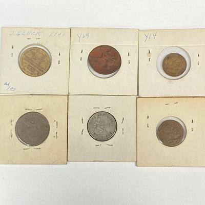 LOT 536: Vintage / Antique International Token / Coin Collection