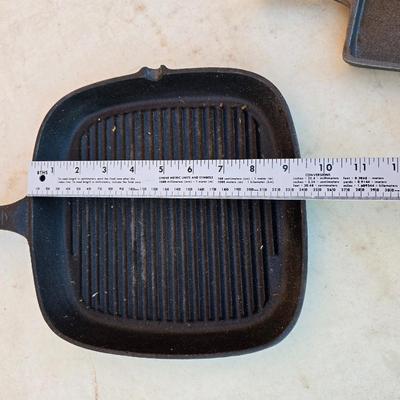 Cast Iron Grill Pan + Mini Skillet Set