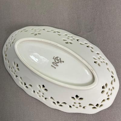 Lenox Oval Pierced Candy Server Bowl