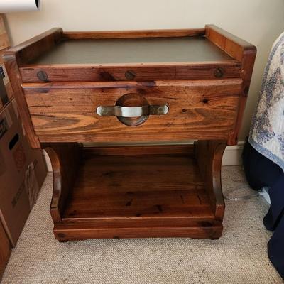 Young Hinkle Ships Ahoy Solid Wood Side Table with Drawer 22x16x24