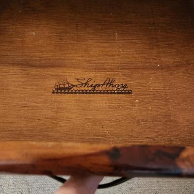 Young Hinkle Ships Ahoy Solid Wood Side Table with Drawer 22x16x24