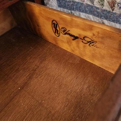 Young Hinkle Ships Ahoy Solid Wood Side Table with Drawer 22x16x24
