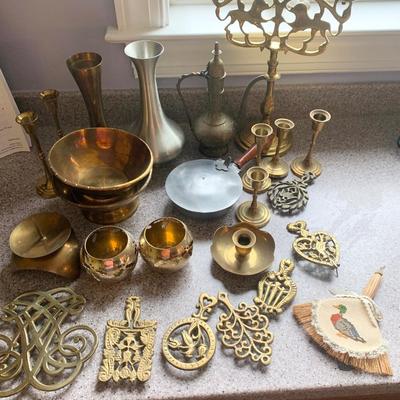 Huge Brass Decor Lot