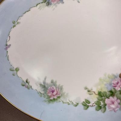 Hand Painted Oval Vanity Tray
