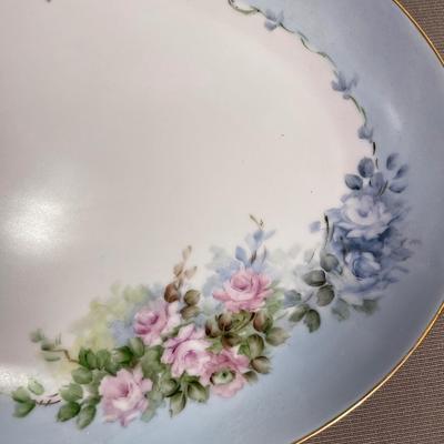 Hand Painted Oval Vanity Tray