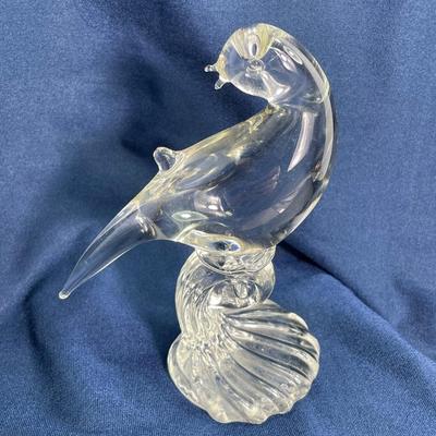 MCM Glass Bird Figurine