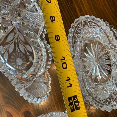 Huge American Brilliant Cut Glass Lot