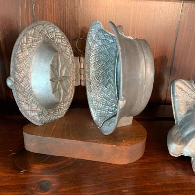 Large Pewter Molds Lot