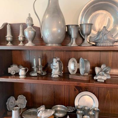 Large Pewter Molds Lot