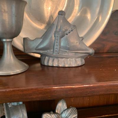 Large Pewter Molds Lot