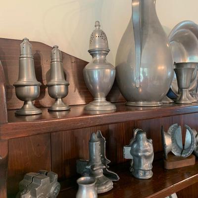 Large Pewter Molds Lot