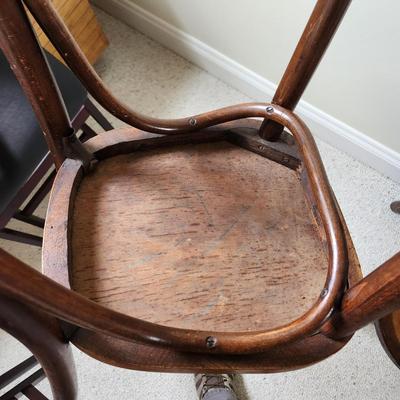 Two vintage Astra Bentwood Company NYC bentwood chairs by Fischel
