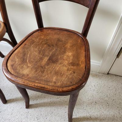 Two vintage Astra Bentwood Company NYC bentwood chairs by Fischel