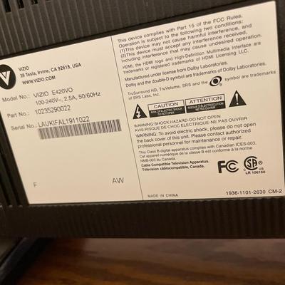 Vizio 1080P TV