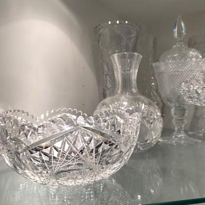 Huge Lot Cut Glass / Crystal
