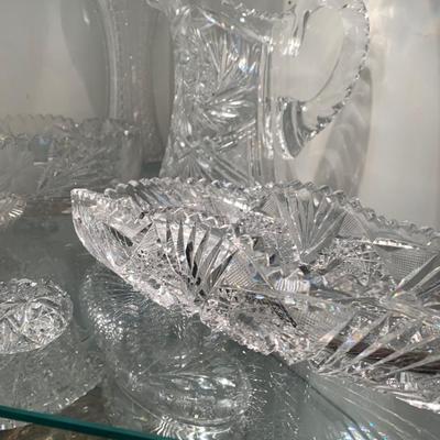 Huge Lot Cut Glass / Crystal