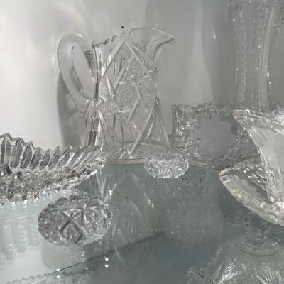 Huge Lot Cut Glass / Crystal