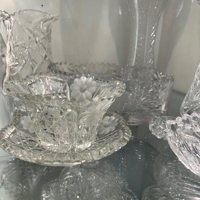 Huge Lot Cut Glass / Crystal