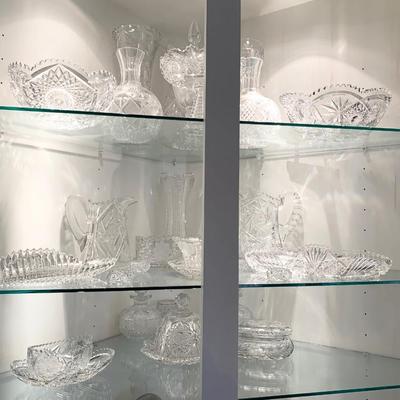 Huge Lot Cut Glass / Crystal
