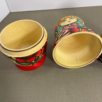 Vintage Russian 7 piece Nesting Dolls