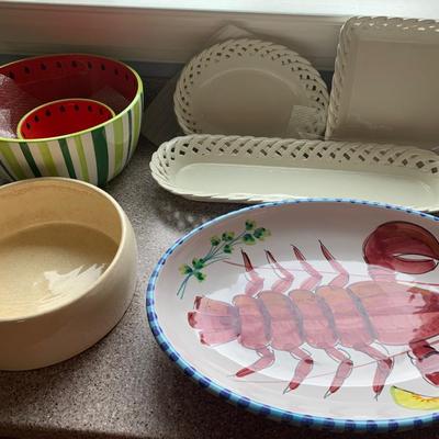 Decorative Serving Pieces Lot