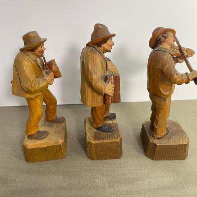 Vintage Hand Carved Folk Art Figures