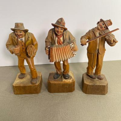 Vintage Hand Carved Folk Art Figures