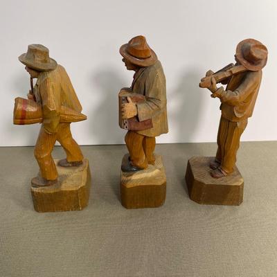 Vintage Hand Carved Folk Art Figures
