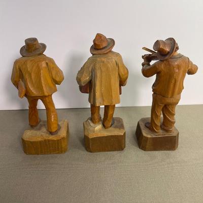 Vintage Hand Carved Folk Art Figures