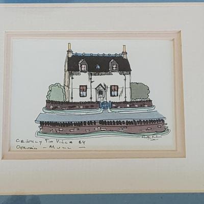 Lot of 8 Small Wood Framed Art
