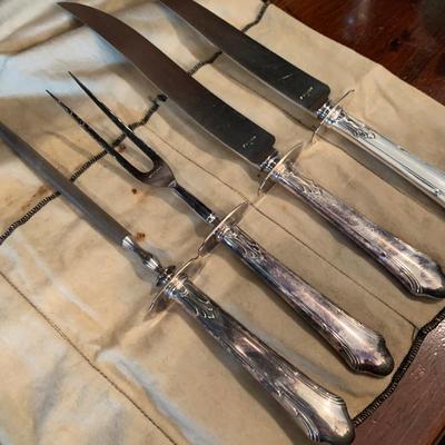 Silverplate Carving Set