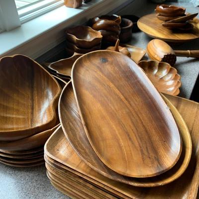 Vintage Wood Decor Lot