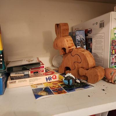 Large Lot of Puzzles , Games, Dominoes, Yahtzee, Trivial Pursuit, Uno, Playing Cards and more