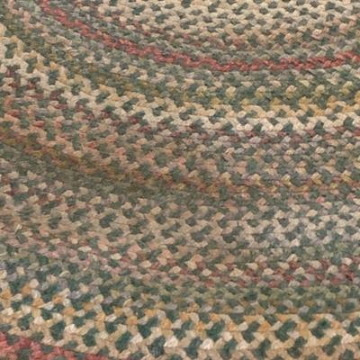 Large Round Braided Ducks Unlimited Rug