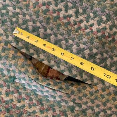 Large Round Braided Ducks Unlimited Rug