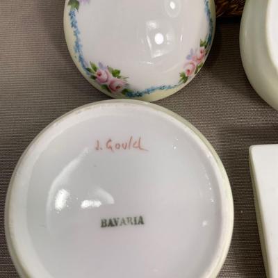 4 Piece Bavarian Porcelain Dresser Set