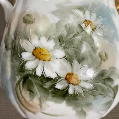 O’Keefe Signed Hand painted Teapot and Bird Ornament