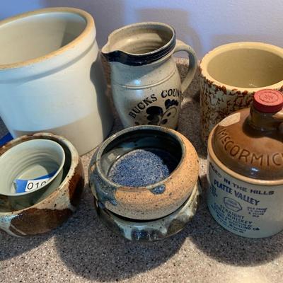Stoneware Pottery Lot