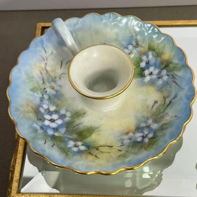 Granny Chic Tray and Candlestick holders