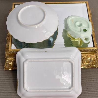 Granny Chic Tray and Candlestick holders