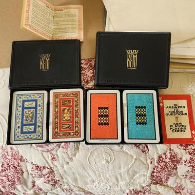2 Sets Kem Playing Cards 1961 1962