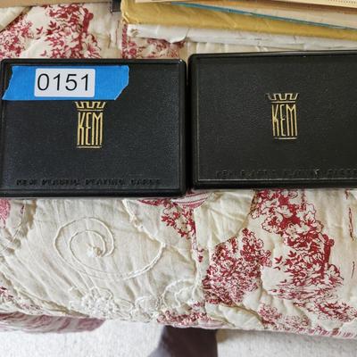 2 Sets Kem Playing Cards 1961 1962