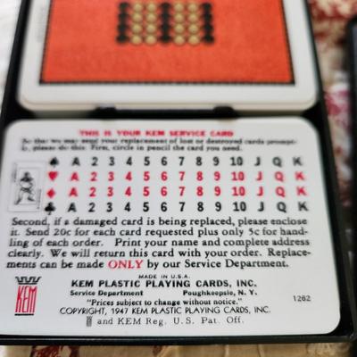 2 Sets Kem Playing Cards 1961 1962