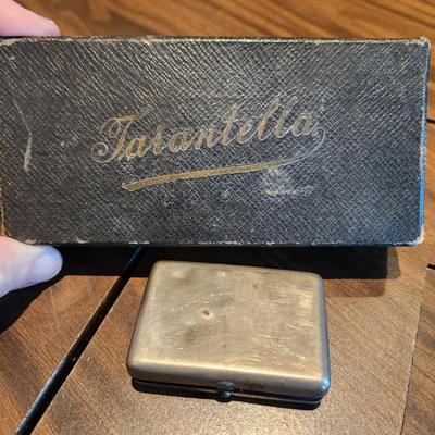 Vintage Mirus German Travel Shaving Razor & Tarantella Mechanical Safety Razor Blade Sharpener Hone Strop