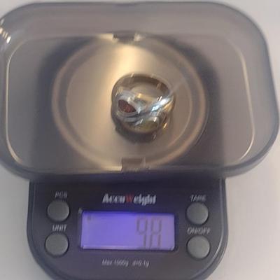 14 Karat Yellow and White Gold and Gemstone Ring- Size 6 1/4- Approx Weight 9.8 Grams (#23)