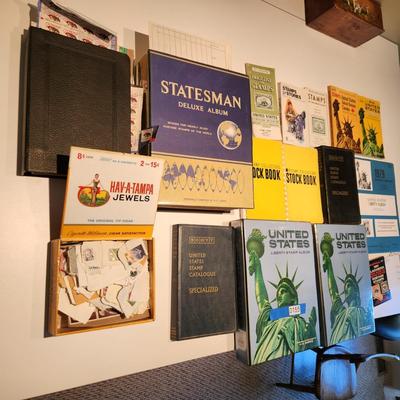 Postage Stamp collection Books, Cancelled and UnCancelled , 1800's Postcards, Hawaii Stamps
