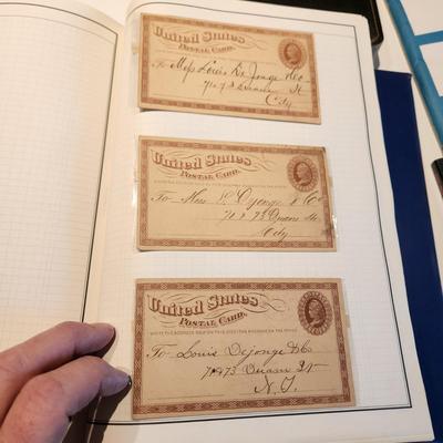 Postage Stamp collection Books, Cancelled and UnCancelled , 1800's Postcards, Hawaii Stamps